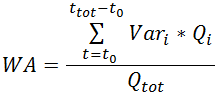 weighted average formula